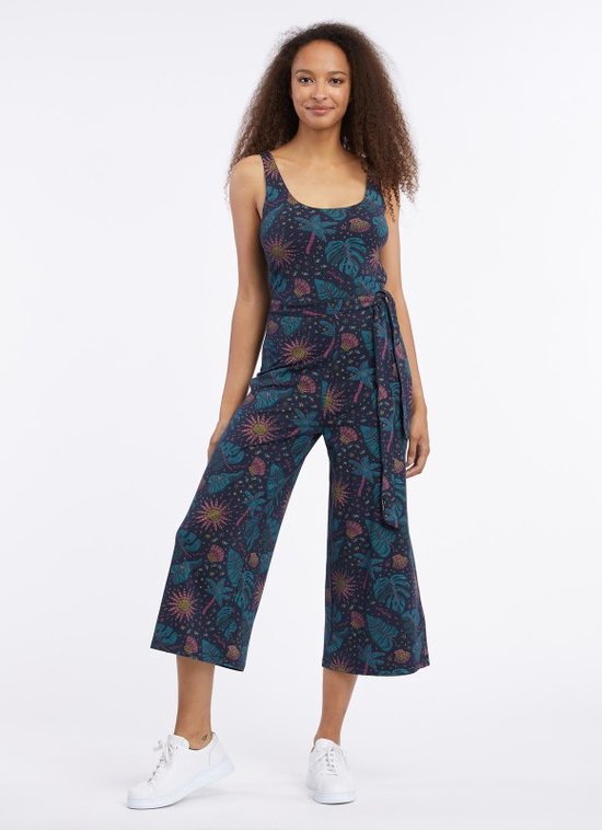 Ragwear dames jumpsuit - jumsuit dames - Lisseta - navy print - mouwloos