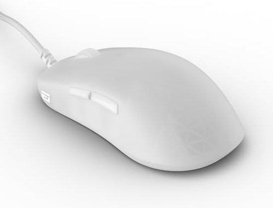 Endgame Gear OP1 RGB White Frost - Muis - Bedraad - PixArt PAW 3395 - Kailh GX mechanische switches - 26.000 DPI - wit