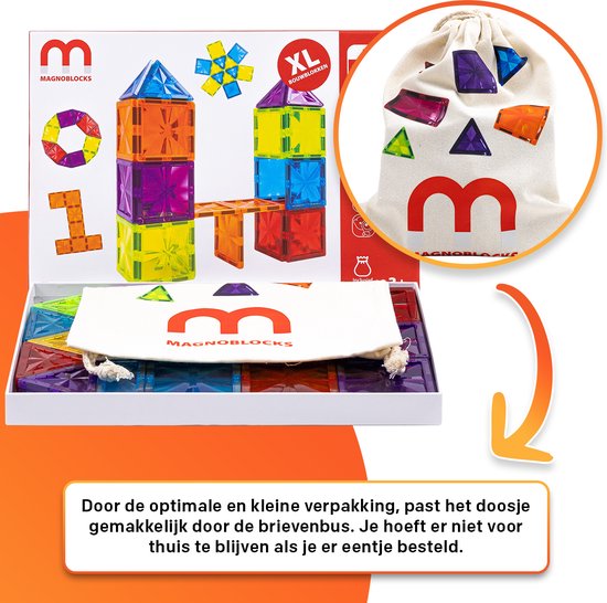 Magnetische Bouwblokken 51x - Magnetisch Speelgoed Bouwblokken - Kinderspeelgoed Jongens - 6 Jaar - 7 Jaar - Magneet Speelgoed - Educatief - Magnetisch Speelgoed Bouwblokken - Kleine Cadeautjes - Open Ended Speelgoed - Montessori - Buitenspeelgoed van Clementoni — afbeelding 3