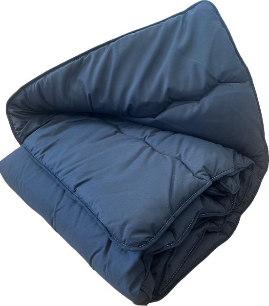 Decoware All in one lazy dekbed - Dekbed en overtrek in 1 - Blauw - lits-jumeaux - 240x220 cm