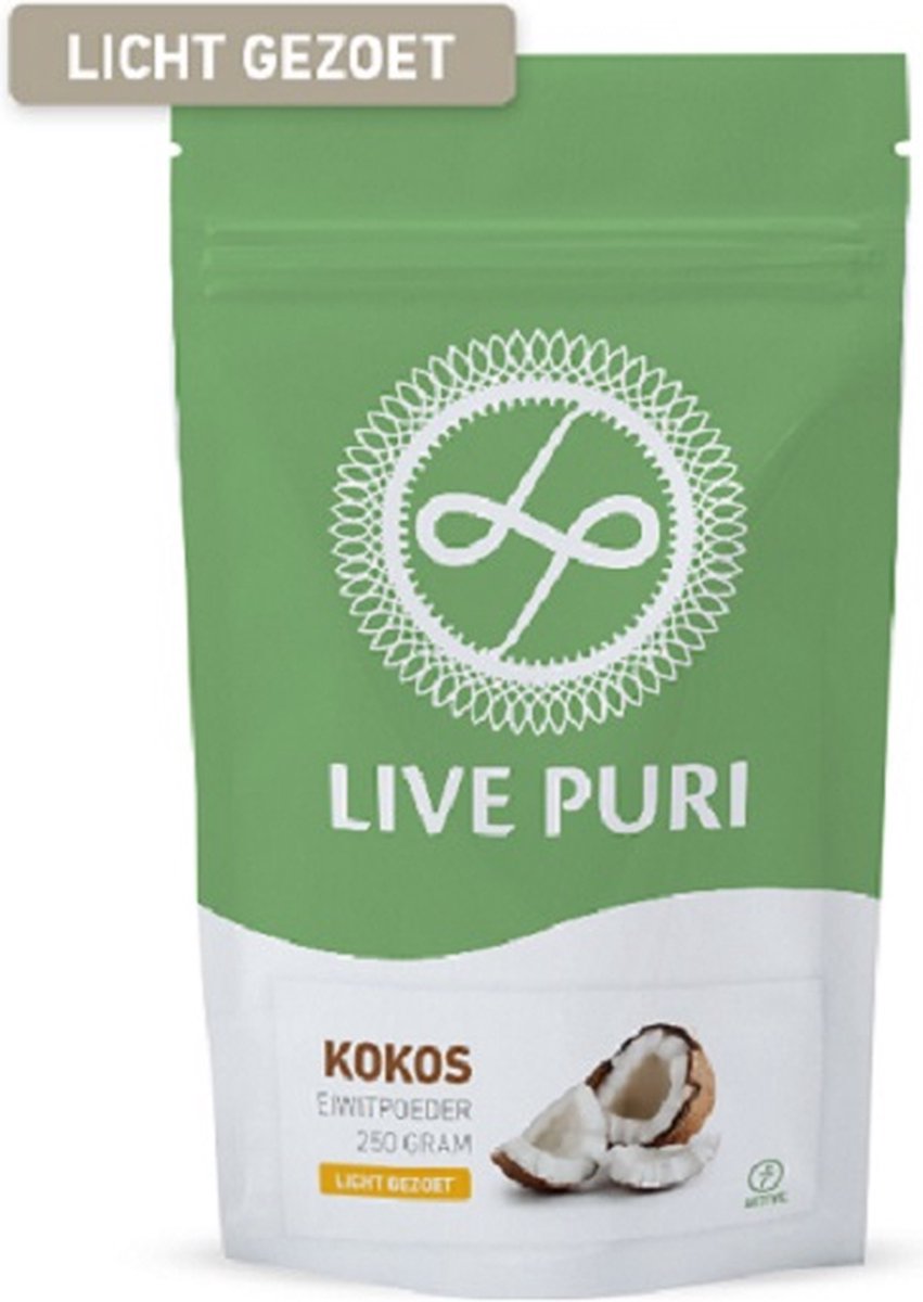 Goedkoopste Live Puri Kokos Licht Gezoet Eiwitpoeder - lactose arm - Heerlijk romige milkshake zonder de calorieen - Puur natuurlijk eiwit uit verse melk - Excellente oprechte klant reviews - Ook geschikt voor bakken