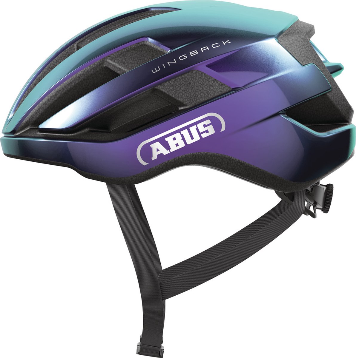 ABUS Fietshelm wingback flip flop purple s - 51-55 cm - paars - geschikt voor gebruik op racefietsen - gravelbikes - 230 g