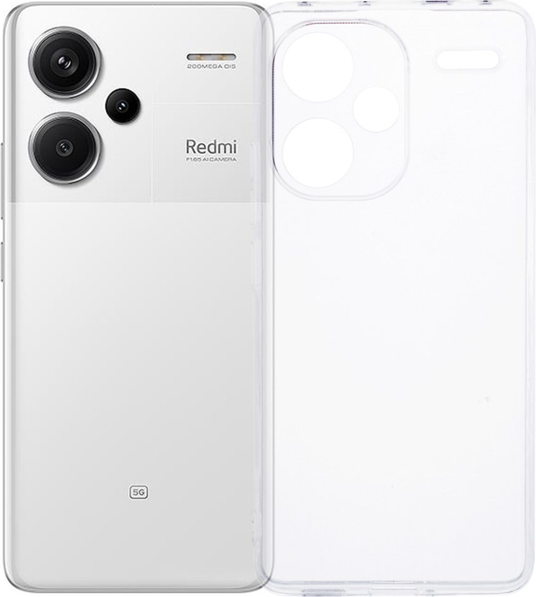 TPU Back Cover Hoesje voor de Xiaomi Redmi Note 13 Pro Plus Transparant