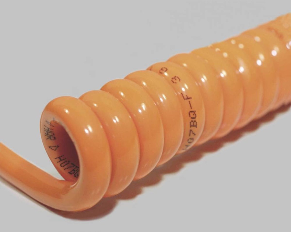 BKL Electronic 1506123 Spiraalkabel H05BQ-F 1200 mm / 4800 mm 5 G 0.75 mm² Oranje 1 stuk(s)