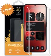 3-Pack Nothing Phone (2a) Screenprotectors - MobyDefend Case-Friendly Screensavers - Gehard Glas - Glasplaatjes Geschikt Voor Nothing Phone (2a)