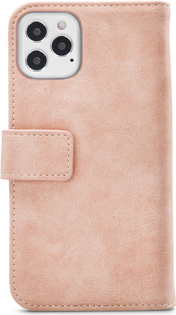Mobilize Telefoonhoesje geschikt voor Apple iPhone 12 Pro Hoesje | Mobilize Elite Gelly Bookcase | Pasjeshouder voor 3 Pasjes | Telefoonhoesje voor Pinpas / OV Kaart / Rijbewijs - Soft Pink | Roze