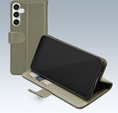 Mobilize Telefoonhoesje geschikt voor Samsung Galaxy S23 FE Hoesje | Mobilize Premium Gelly Wallet Bookcase Portemonnee | Pasjeshouder voor 3 Pasjes | Telefoonhoesje voor Pinpas / OV Kaart / Rijbewijs - Groen