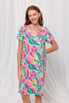 Robe de nuit femme Lords & Lilies - multicolore à imprimé floral - 241-50-XDG- S/980 - taille XXL
