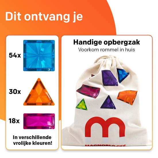 Magnetic Tiles - Knikkerbaan Met Discobal En Lichteffect - 174 Delig Magnetische Bouwblokken Magnetic Tiles - Knikkerbaan Met Discobal En Lichteffect - 174 Delig Magnetische Bouwblokken