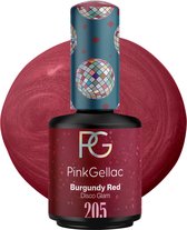 Pink Gellac 205 Burgundy Red Gel Lak 15ml - Rode Gellak - Glanzende Nagellak - Gelnagels Producten - Gel Nails