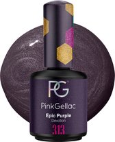 Pink Gellac Gellak Paars 15ml - Paarse Gel Lak Nagellak - Paarse Gelnagels Producten - Glanzende Gel Nails - 313 Epic Purple