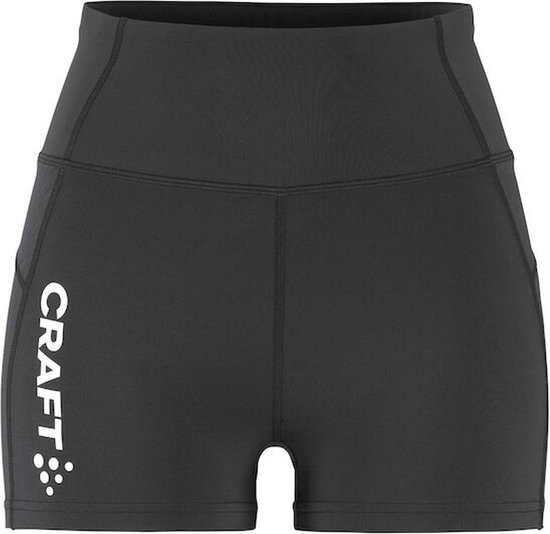 Craft Rush 2.0 Hotpants Dames - Zwart | Maat: XL