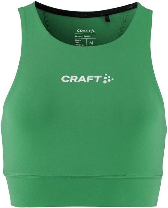 Craft Rush 2.0 Crop Top Dames - Groen | Maat: XS