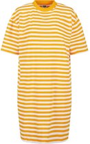 Urban Classics - Oversized Striped Tee Korte jurk - L - Wit/Oranje