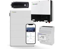 Growatt SPH5000TL3-BH-UP 5kW Hybride Omvormer Met 10,2 KWh Thuisbatterij