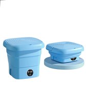 P&P Goods Mini machine à laver – Portable – Machine à laver pliable – Machine à laver les mains – Capacité 8 litres – Idéal pour les Étudiants et le camping – Blauw