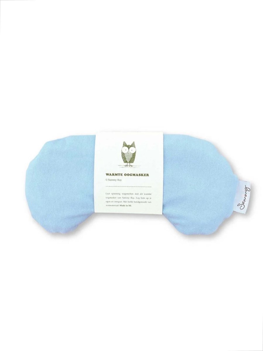 Goedkoopste Oogmasker warmtekussen - Blauw- Duurzaam cadeau - Kersenpitten - Meditatiekussen - Oogkussen - Yoga - Meditatie - Ontspanning - Migraine