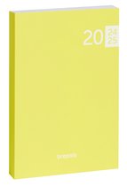 Brepols agenda 2024-2025 - PREVISION - VENETO FLEXI - Weekoverzicht - Geel groen - 17.1 x 22 cm