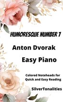 Humoresque Number 7 Easy Piano Sheet Music with Colored Notation