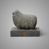 Statue Sheep Wool Maj. Vintage 24x12x22 Brynxz