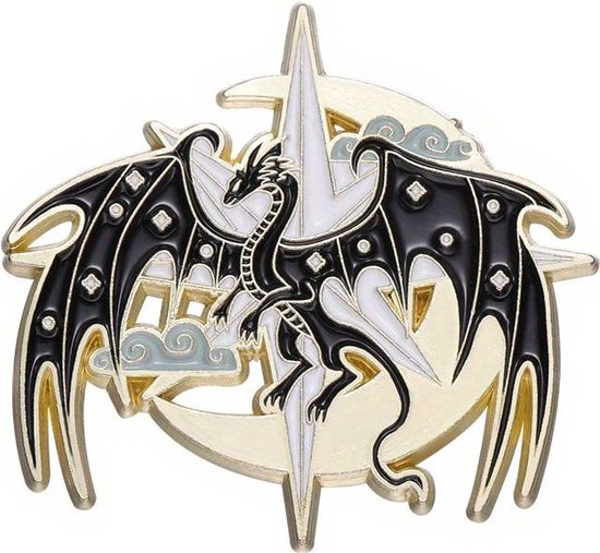 Fourth Wing Emaille Pin - Iron Flame Emaille Pin - Dragon Pin - Broche