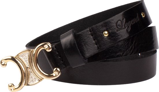 Legend Dames - Leren riem - Black - Maat 85