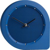 Slimprint Q-Klok, Kobaltblauw (mat), Luxe Tafelklok, Gerecycled Kunststof, 20.1 x 5.2 cm