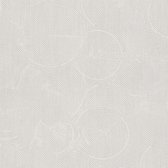 Papier peint graphique Profhome 379001-GU papier peint intissé légèrement texturé avec motif graphique blanc brillant 5,33 m2
