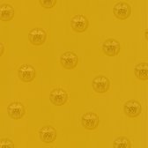 Exclusief luxe behang Profhome 348624-GU vliesbehang licht gestructureerd design glanzend goud geel 7,035 m2