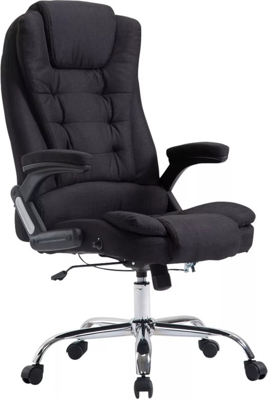In And OutdoorMatch Premium Bureaustoel Noè Lawson - stof - Zwart - Op ...