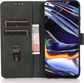 KHAZNEH Hoesje Geschikt voor Motorola Moto G24 Power | Retro Wallet | Portemonnee Book Case | Standaard | Pasjeshouder | Groen