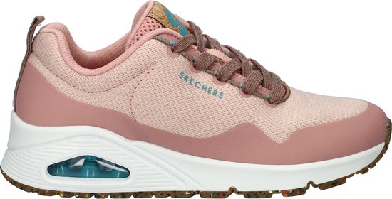 Skechers Uno - Pla-Knit Sneakers Laag - roze - Maat 40