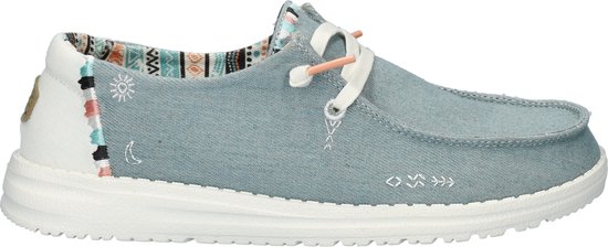 HEYDUDE Wendy Boho dames instapschoenen - Licht blauw - Maat 36