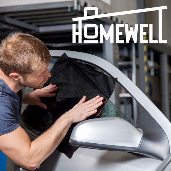 Homewell Auto Raamfolie HR++ 75x300 - Tint Folie | Zonwerende Auto Folie - Verduisterend 20% - Homewell
