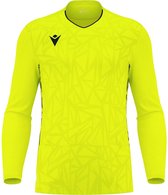 Macron Corvus Eco Maillot de Gardien Manches Longues Enfants - Jaune Fluo / Zwart | Taille : 7-8 ans