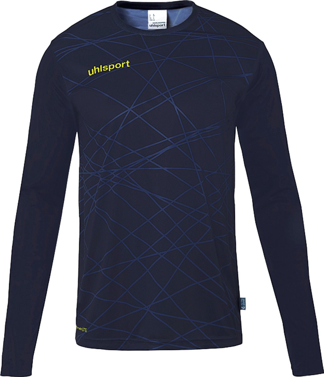 Uhlsport Prediction Keepershirt Lange Mouw Heren - Marine / Limoen | Maat: M