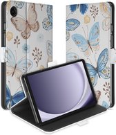Uniek Geschikt voor Samsung Galaxy Tab A9 Tablethoesje Vlinders Design | B2C Telecom