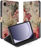 Uniek Geschikt voor Samsung Galaxy Tab A9 Tablethoesje Bloemen Design | B2C Telecom