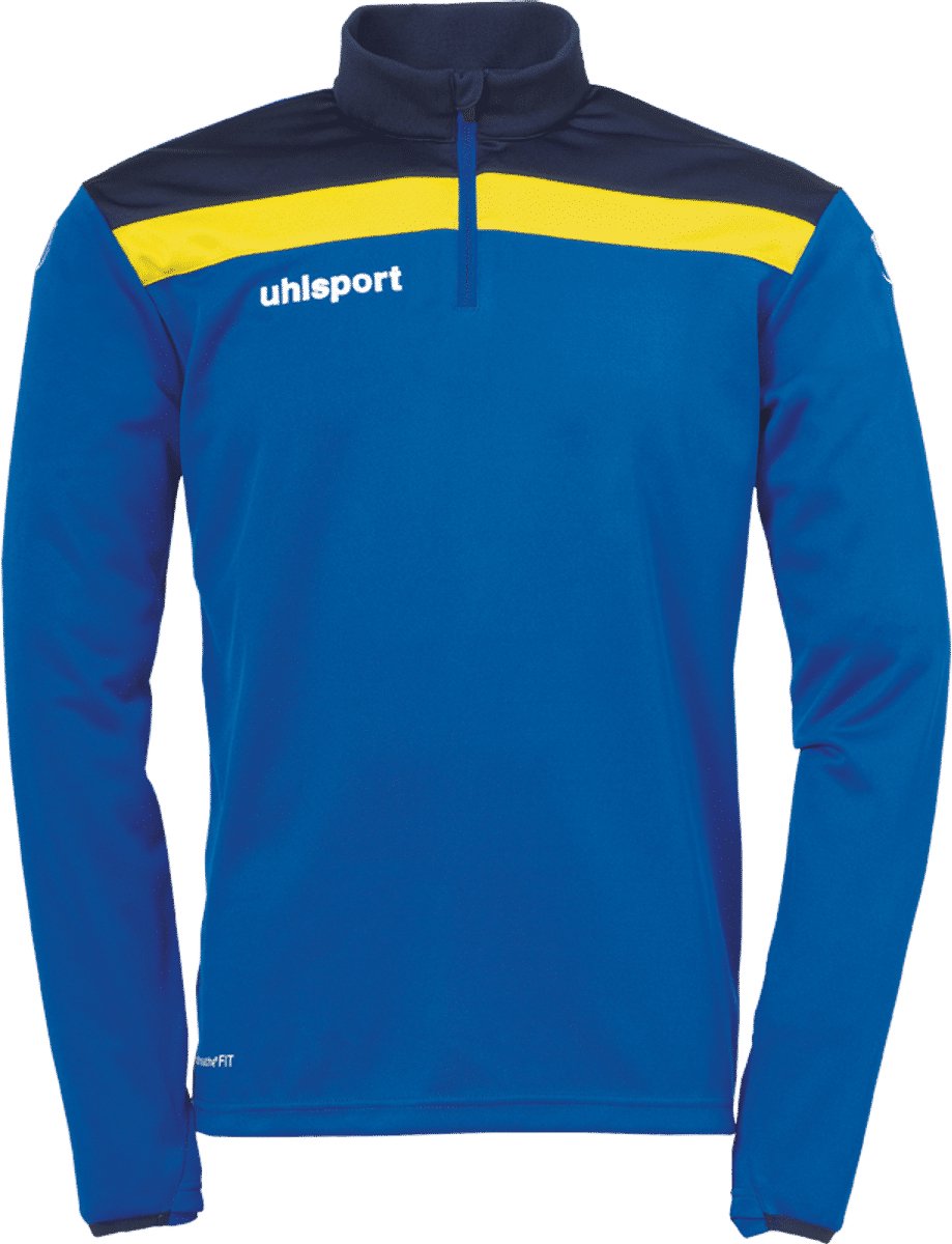 Uhlsport Offense 23 Ziptop Kinderen - Royal / Marine / Limoen | Maat: 140