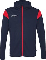 Uhlsport Squad 27 Jas Met Kap Kinderen - Marine / Rood | Maat: 140