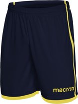 Macron Algol Short Kinderen - Marine / Geel | Maat: 11-12 Y