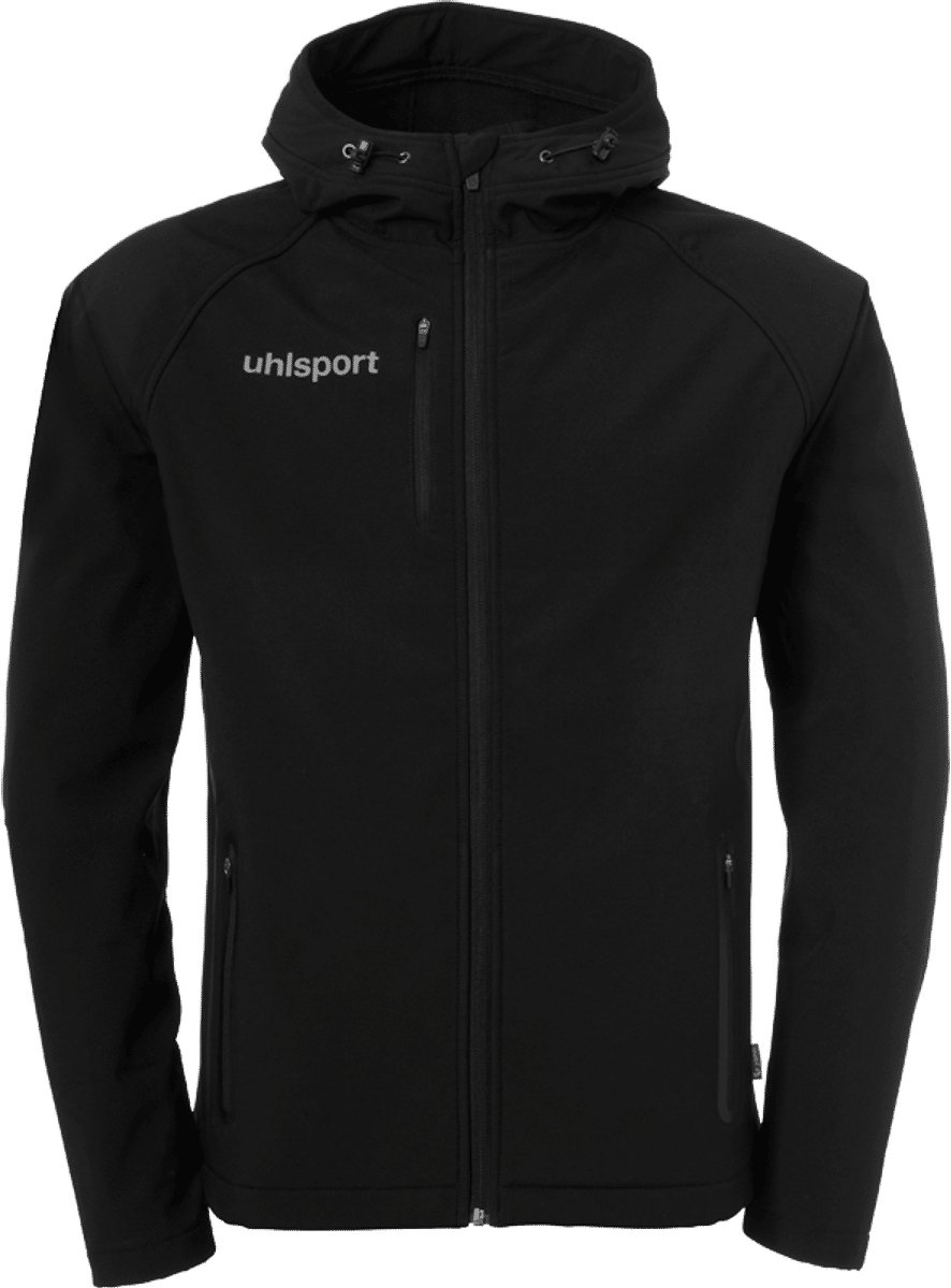Uhlsport Id Softshelljas Kinderen - Zwart / Wit | Maat: 152