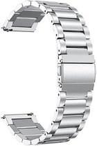 Metalen Horloge Band voor Garmin Forerunner 265 S | 18 mm | Armband - Polsband - Strap Bandje - Sportband - Horlogebandjes | Zilver