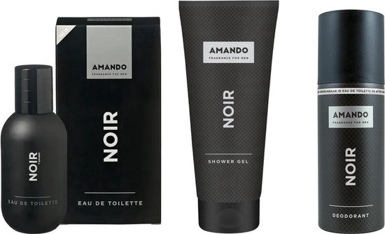 Amando Noir - SET - Eau de Toilette / Douchegel / Deo Spray