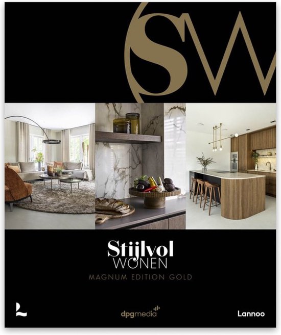 Stijlvol Wonen Boek - Magnum Edition Gold - Luxe interieurs | bol