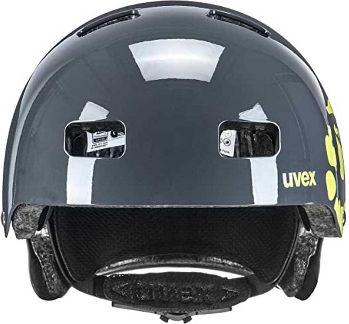 uvex Kid 3 Fietshelm Kind Dirtbike Grey/Lime - Unisex - maat 55-58 – foto 4