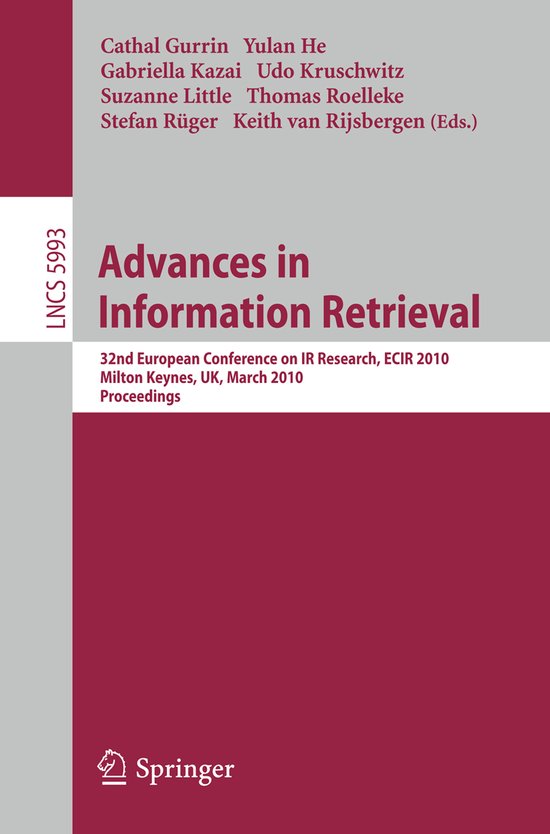 Advances in Information Retrieval - cover