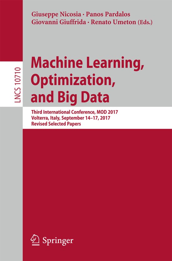 Lecture Notes in Computer Science10710- Machine Learning, Op ... - cover