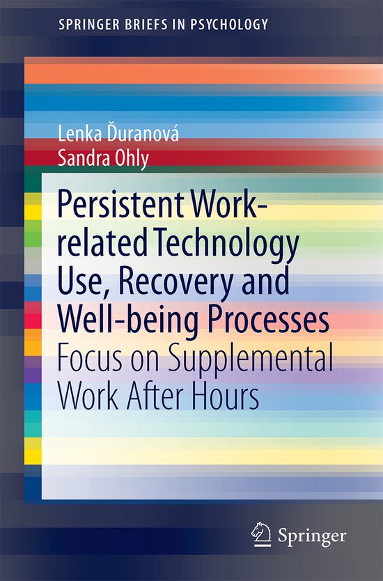 Persistent Work related Technology Use Recovery and Well bei ... - cover