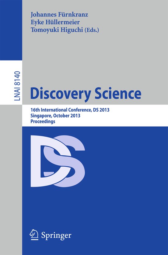 Lecture Notes in Computer Science8140- Discovery Science - cover